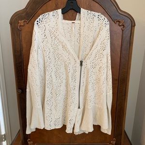 Free People zip-up hoodie -